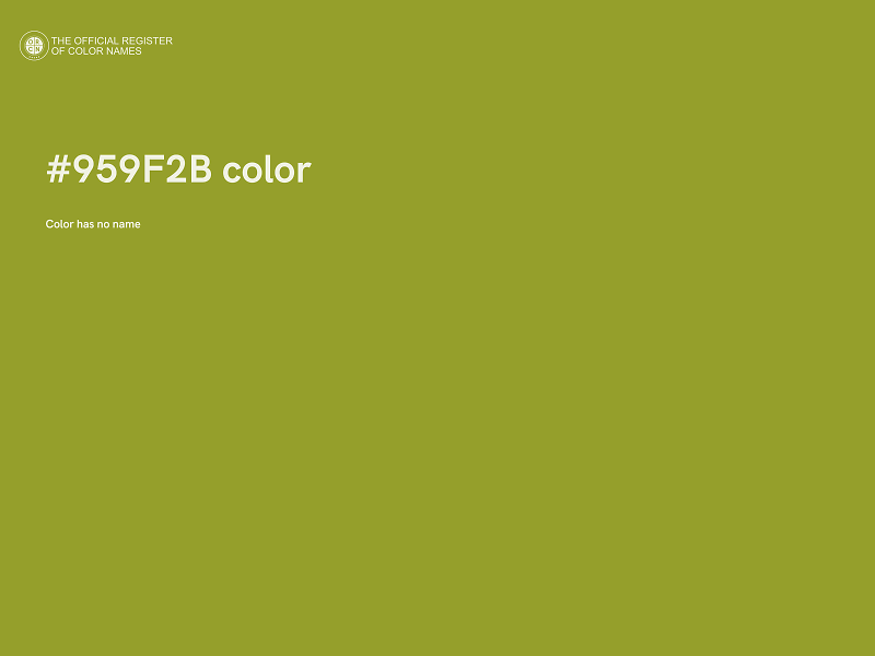 #959F2B color image