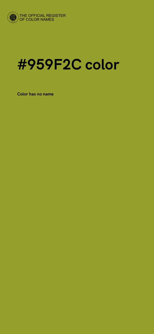#959F2C color image