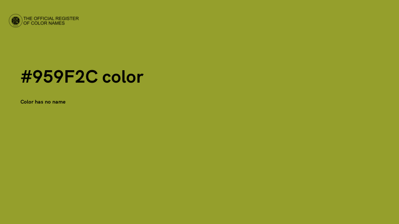 #959F2C color image