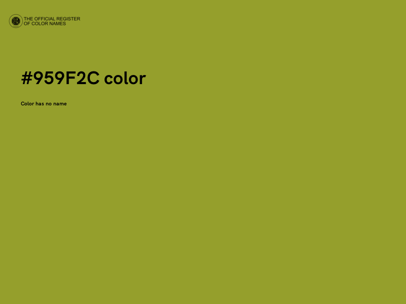 #959F2C color image