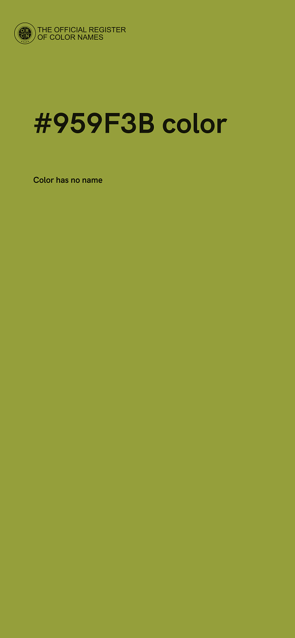#959F3B color image