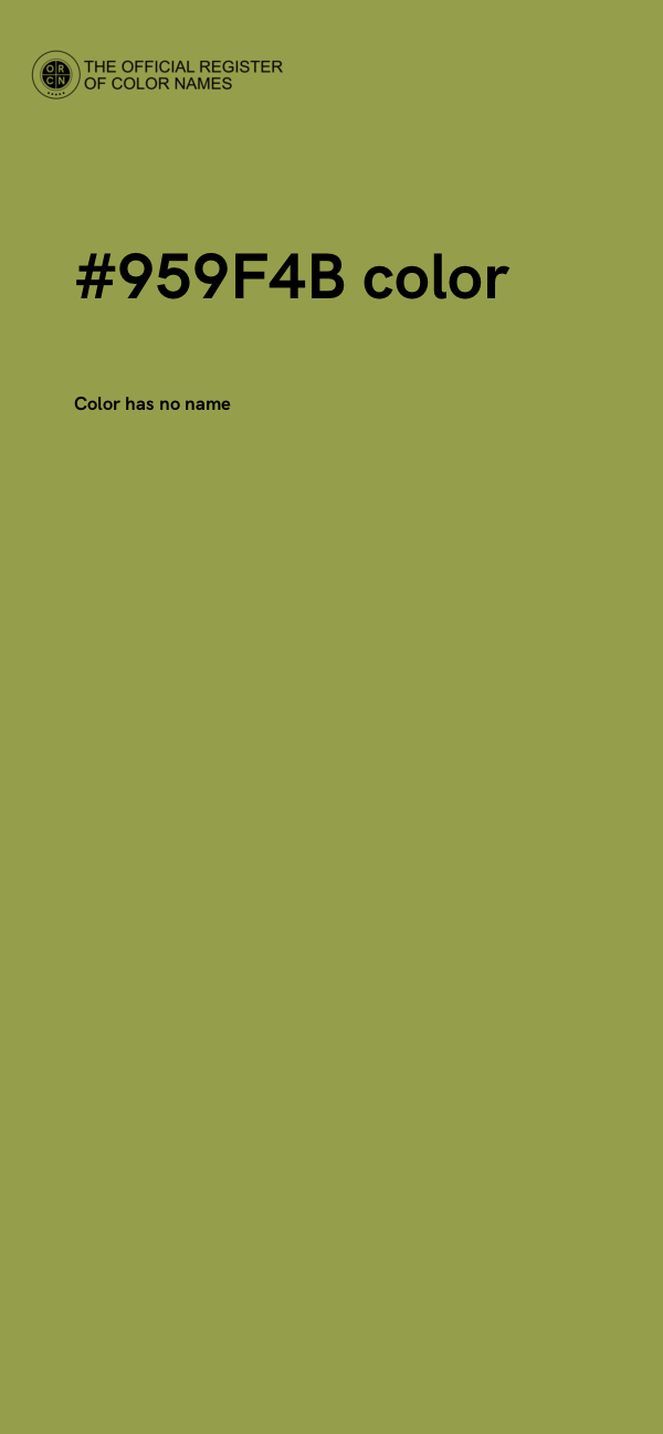 #959F4B color image