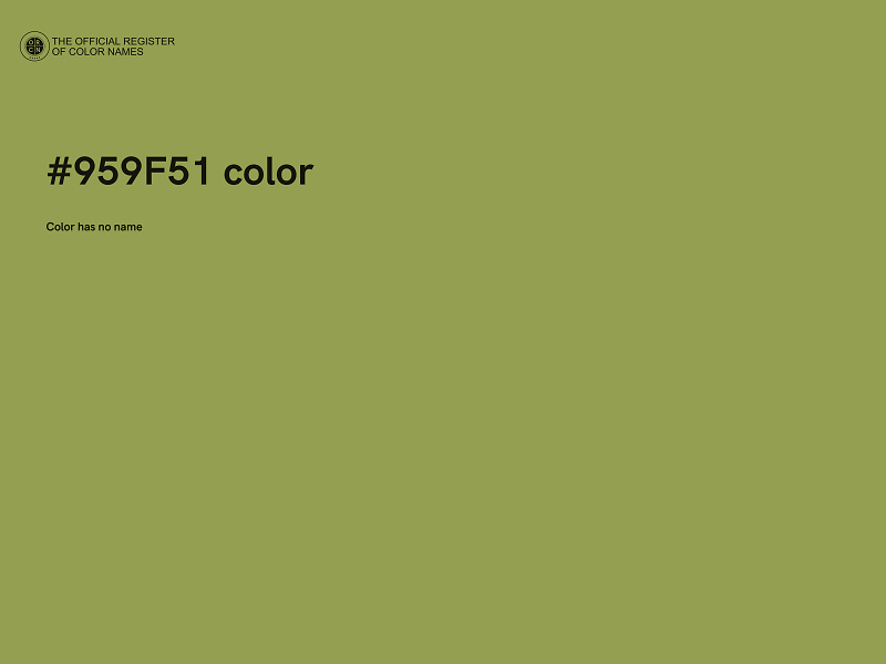#959F51 color image