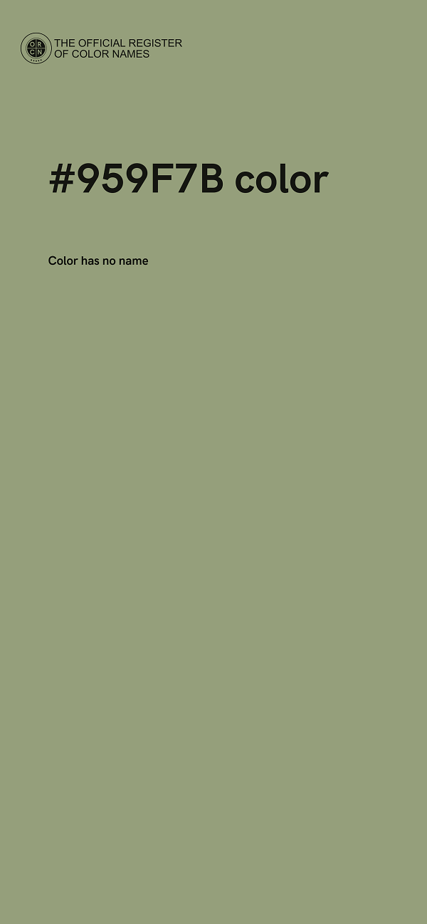 #959F7B color image