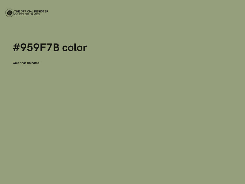 #959F7B color image
