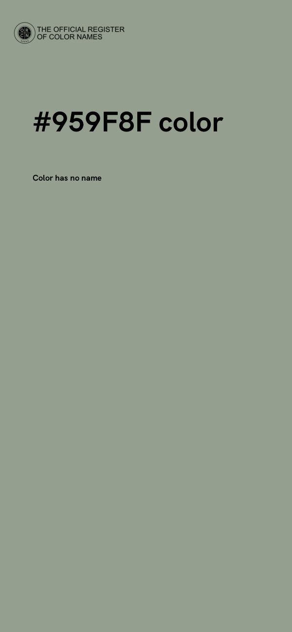 #959F8F color image