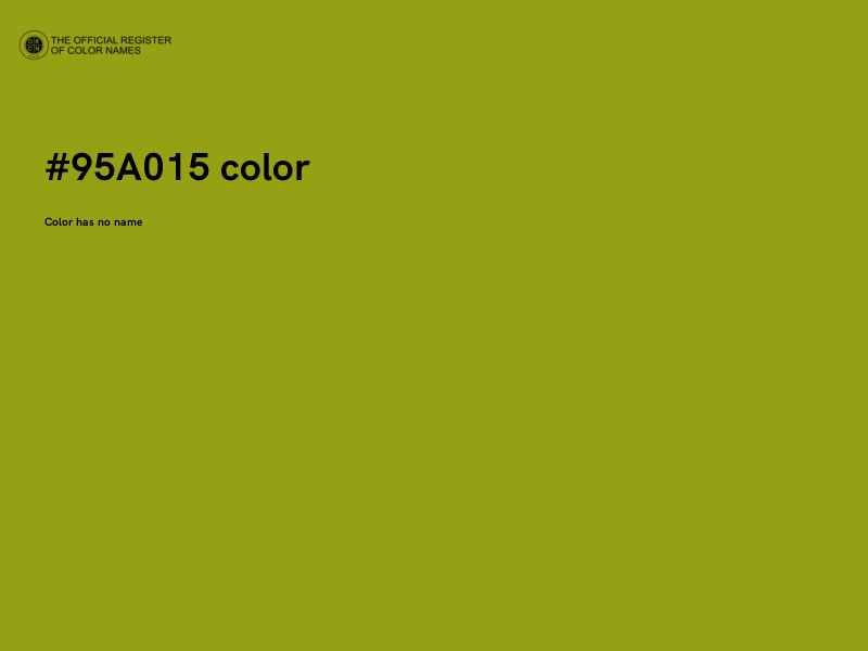 #95A015 color image