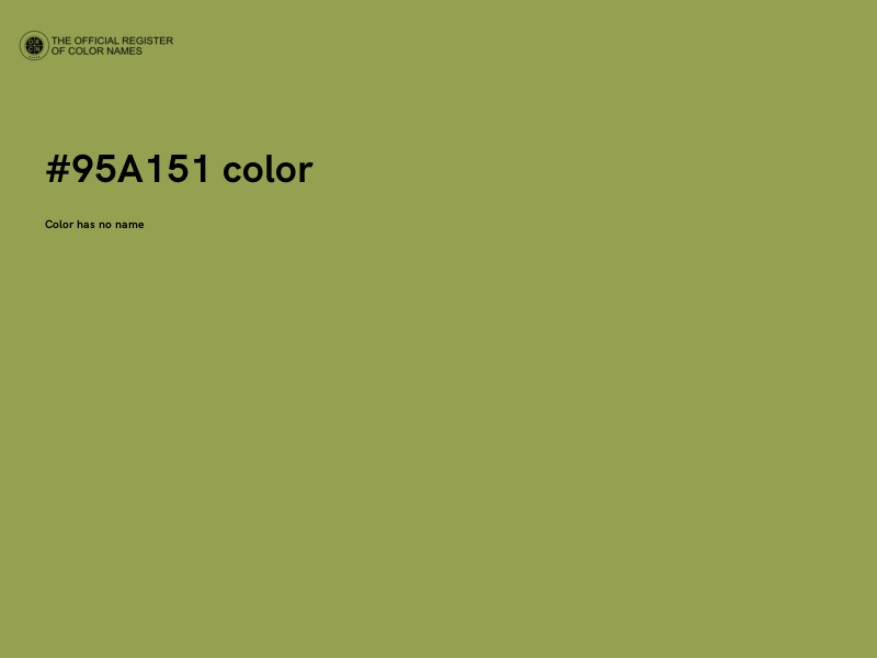#95A151 color image