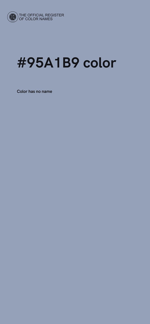 #95A1B9 color image