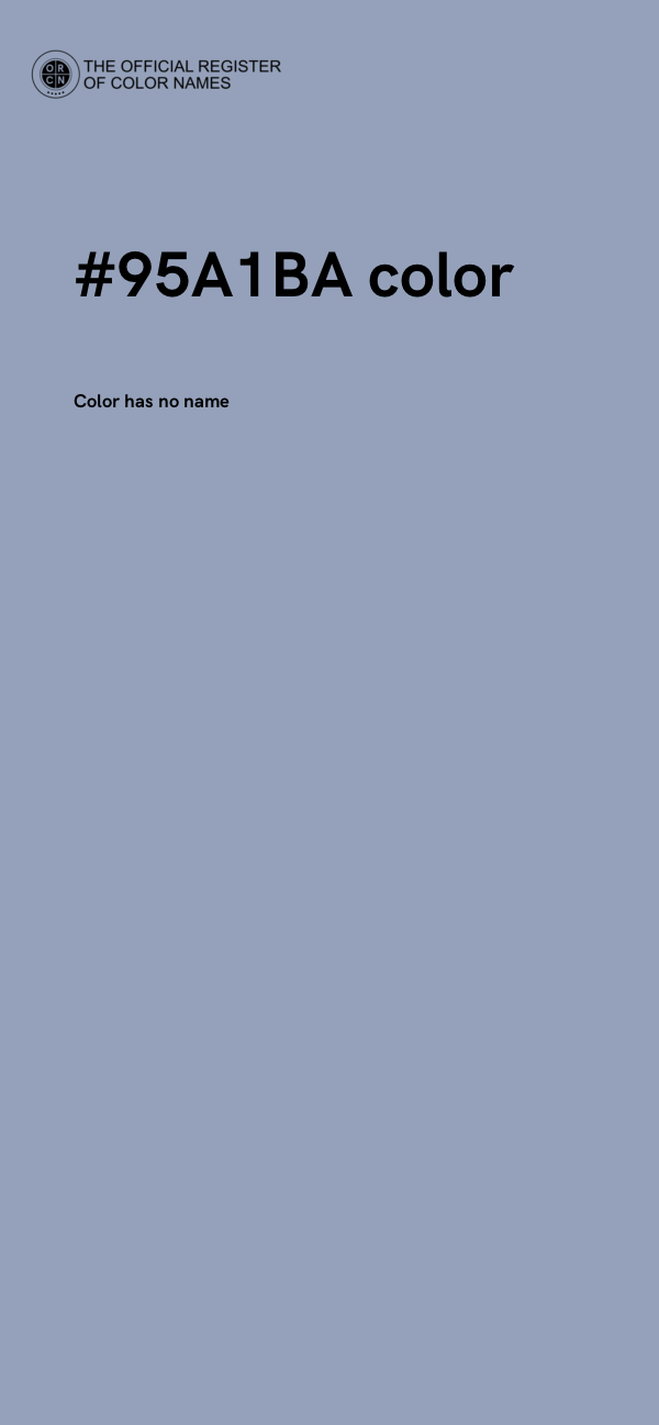 #95A1BA color image