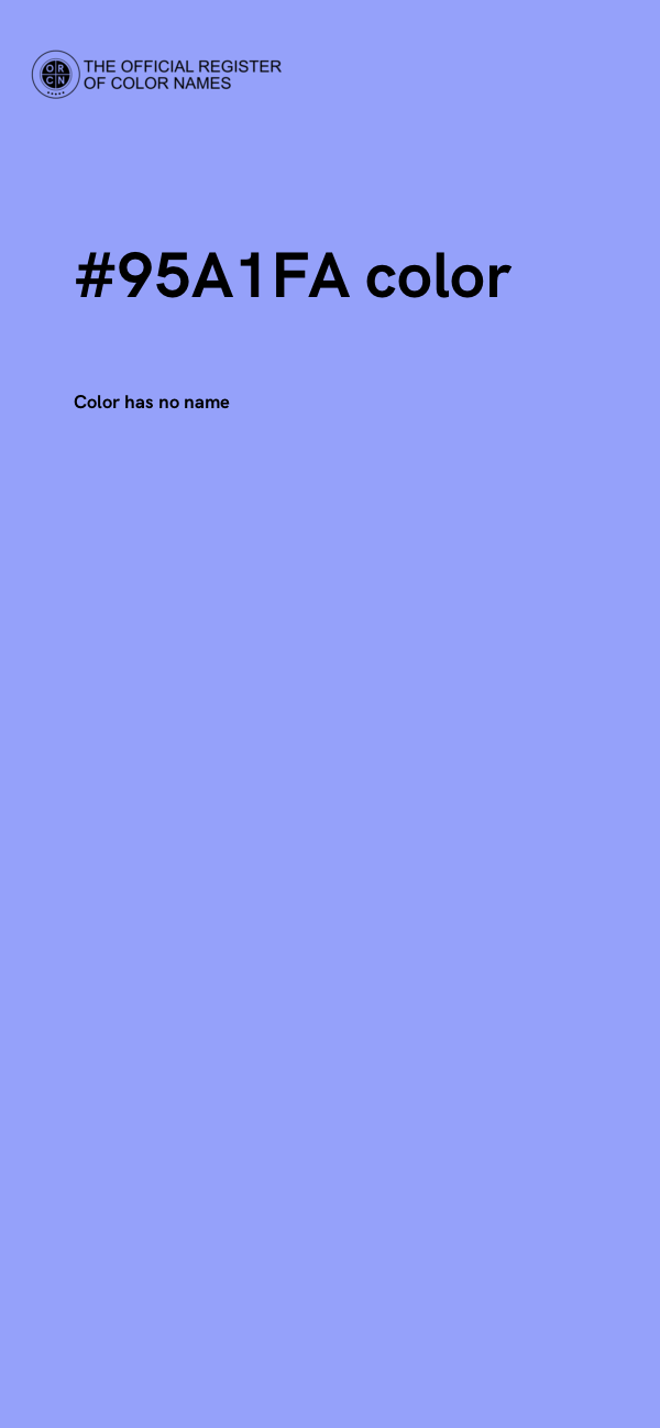 #95A1FA color image