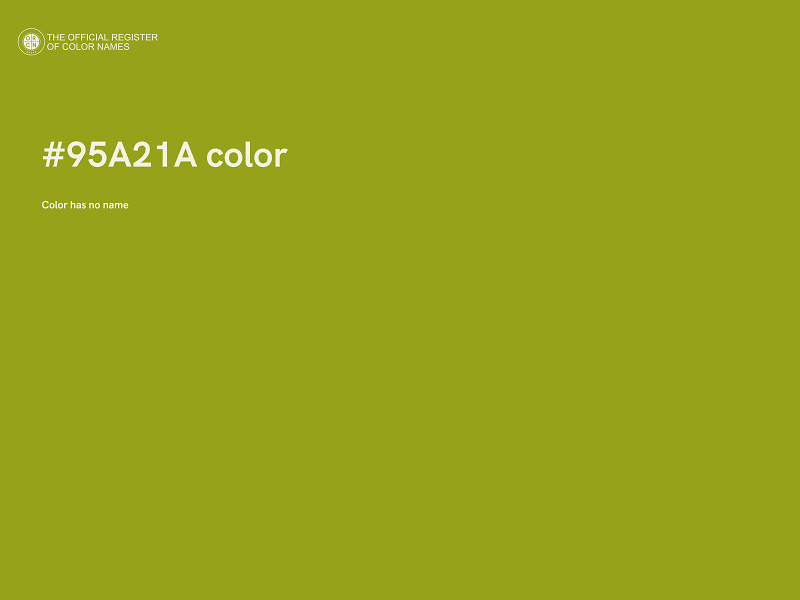 #95A21A color image