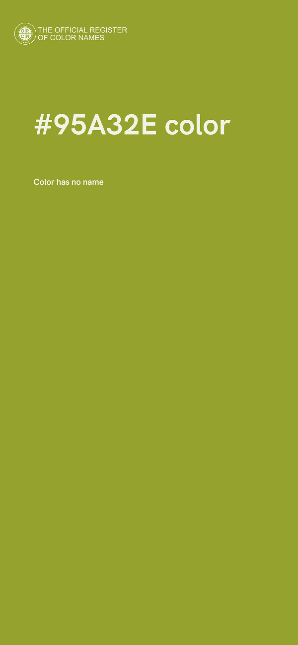 #95A32E color image