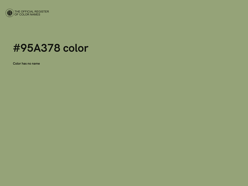 #95A378 color image