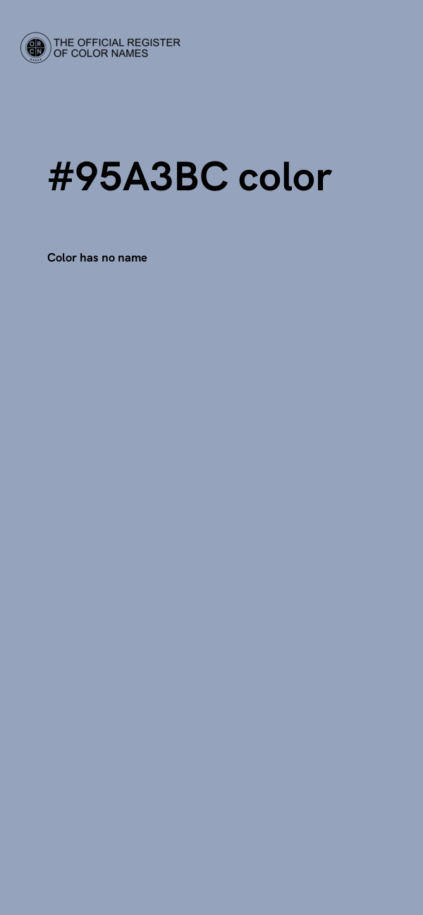 #95A3BC color image