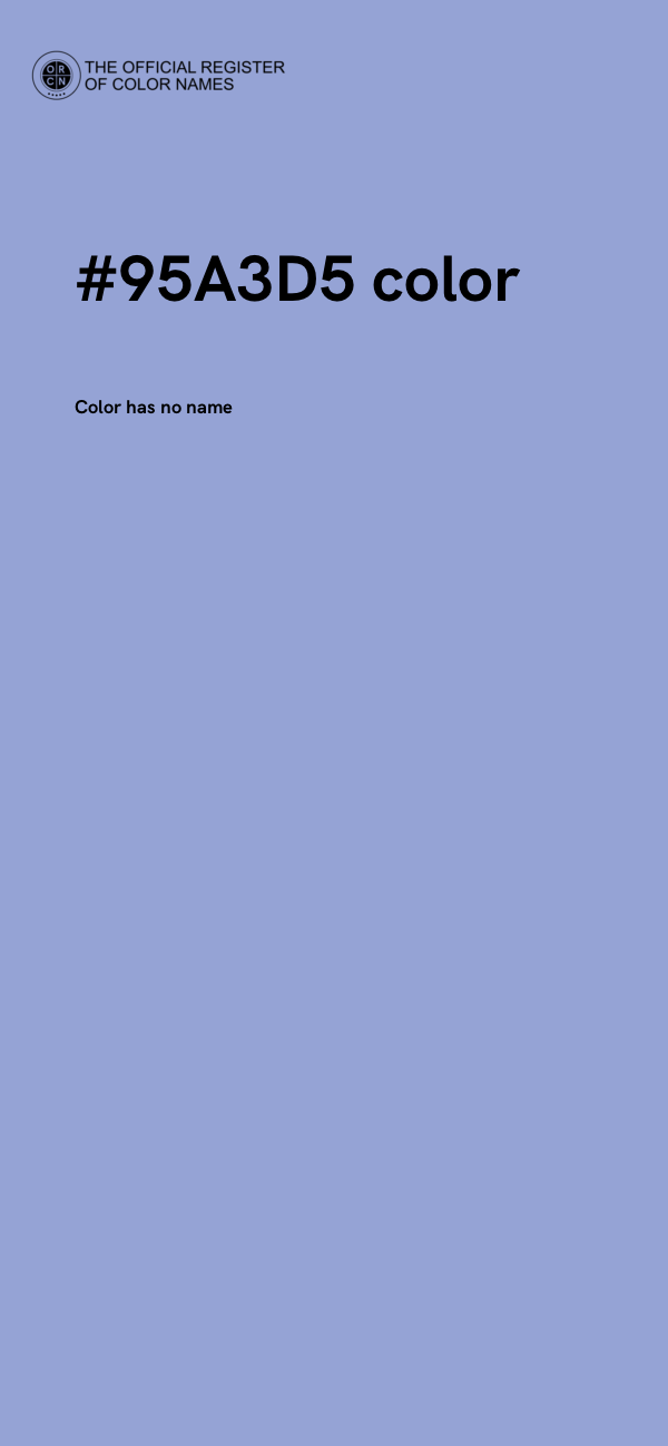 #95A3D5 color image