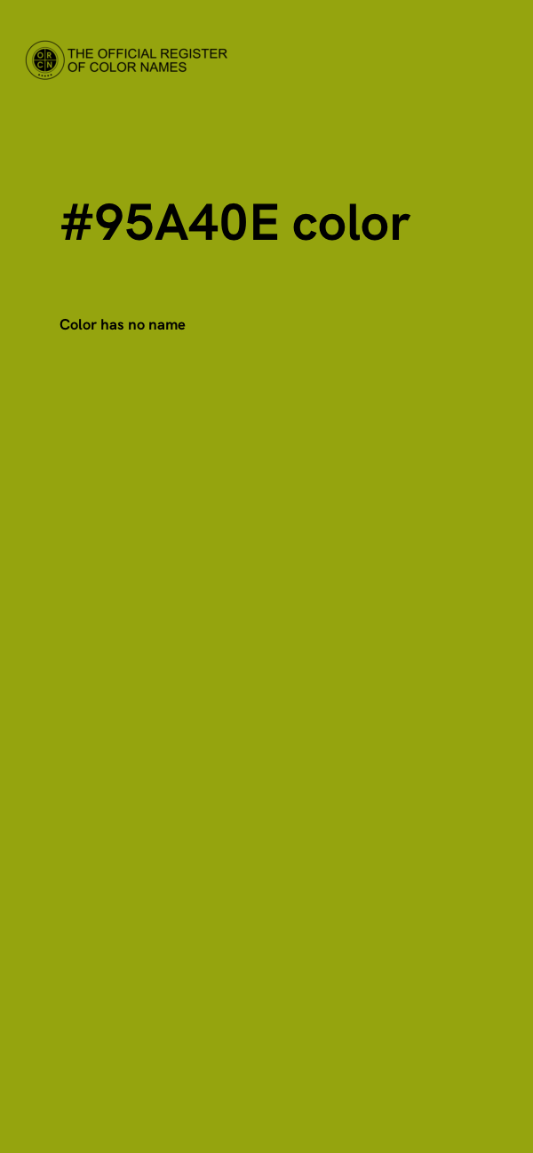 #95A40E color image