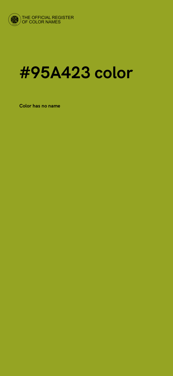 #95A423 color image