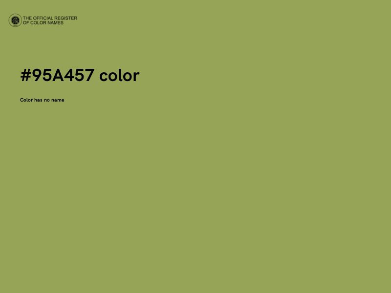#95A457 color image