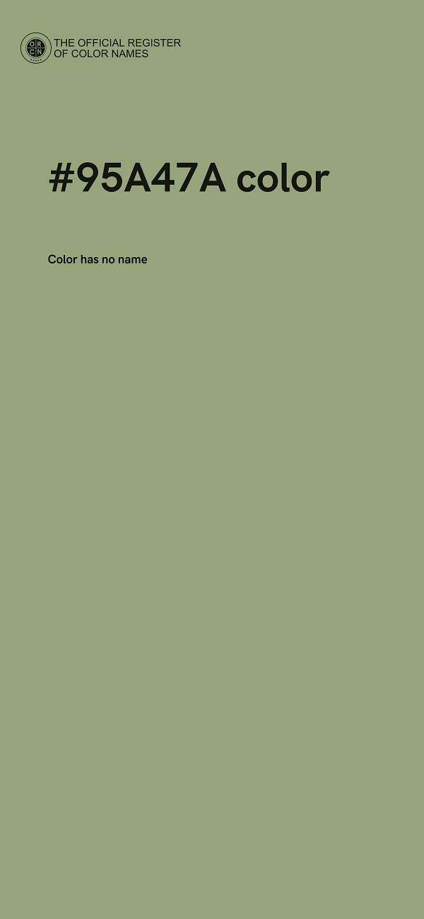 #95A47A color image