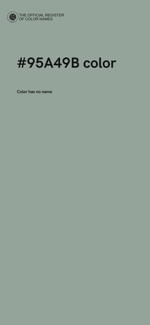 #95A49B color image