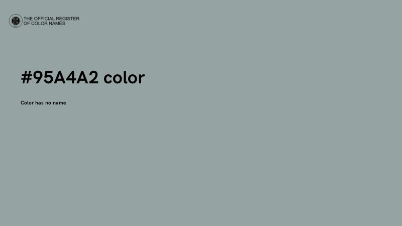#95A4A2 color image