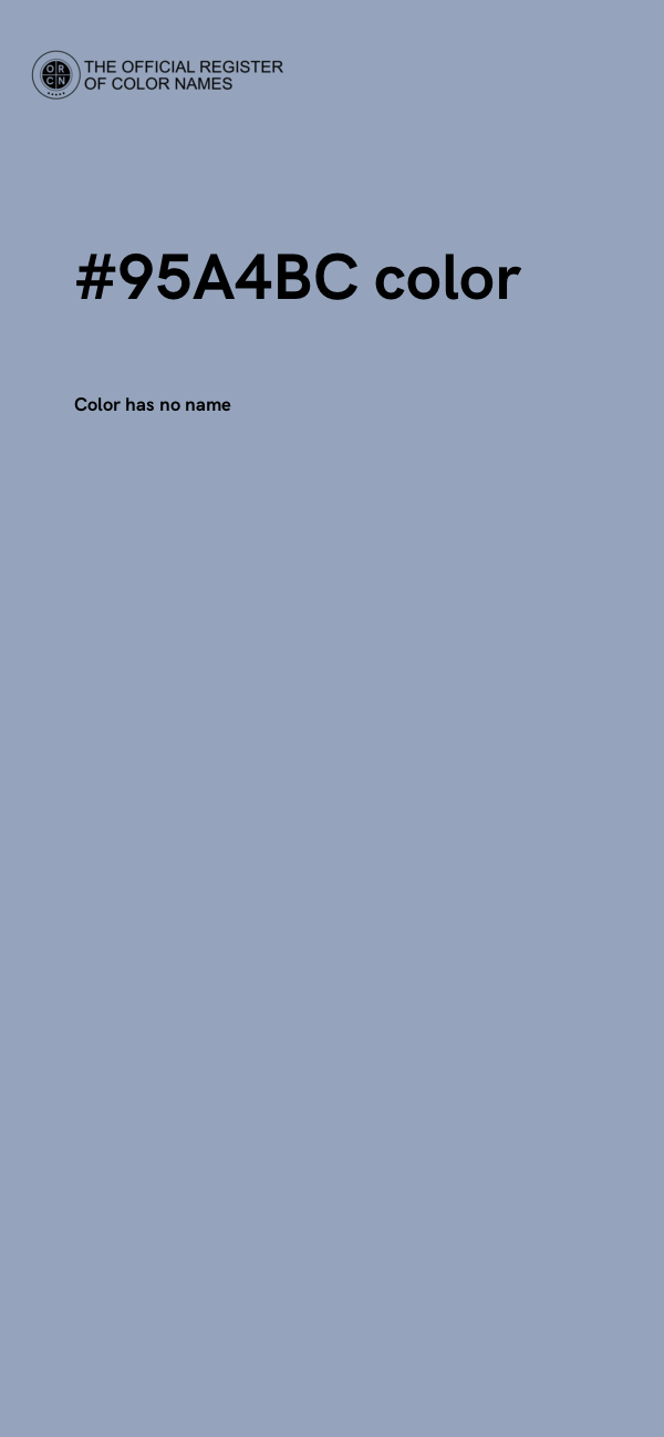 #95A4BC color image