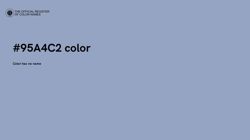 #95A4C2 color image