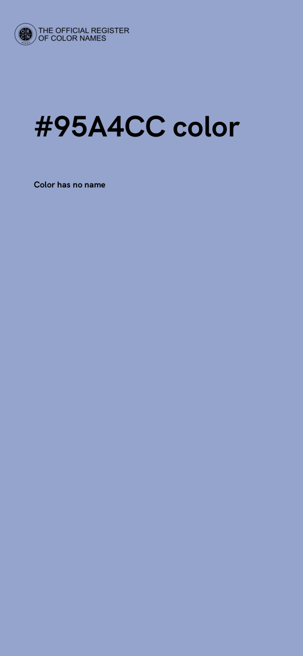 #95A4CC color image