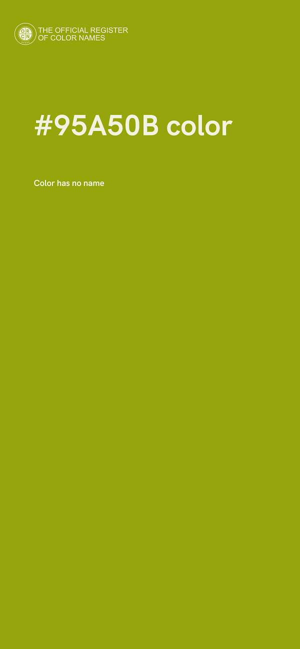 #95A50B color image