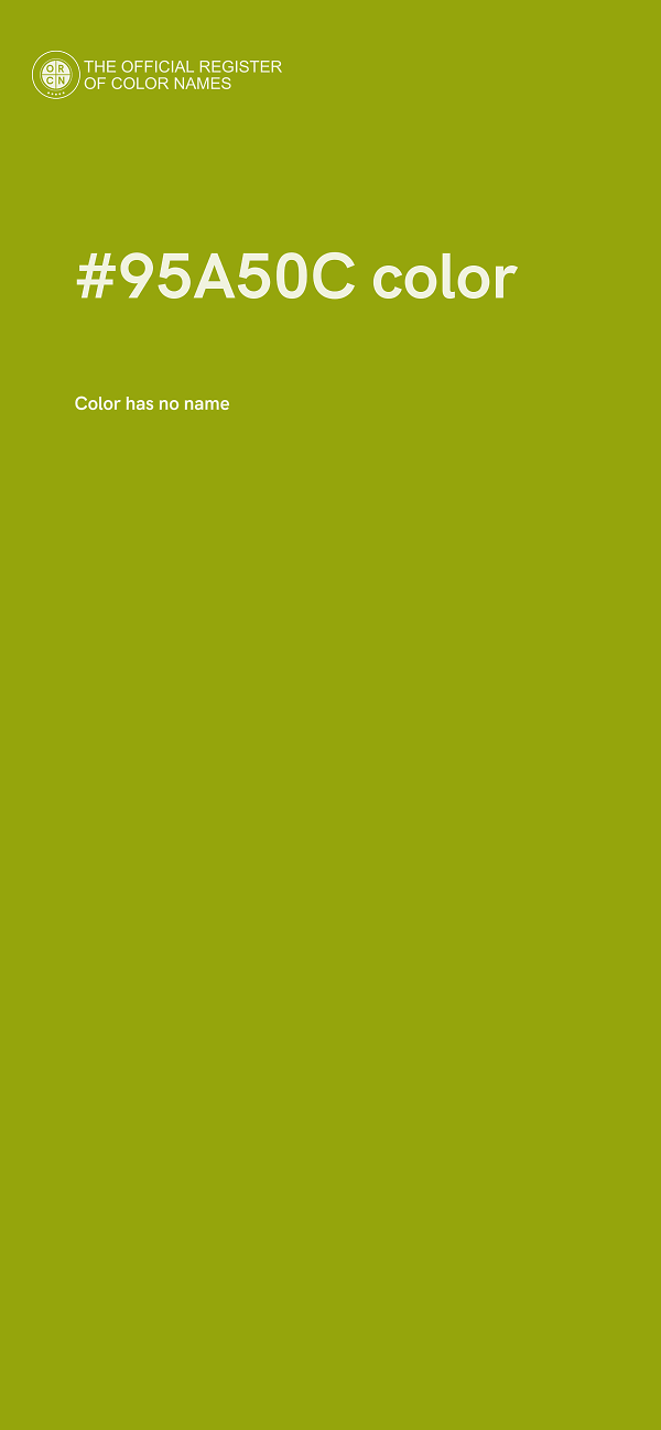 #95A50C color image