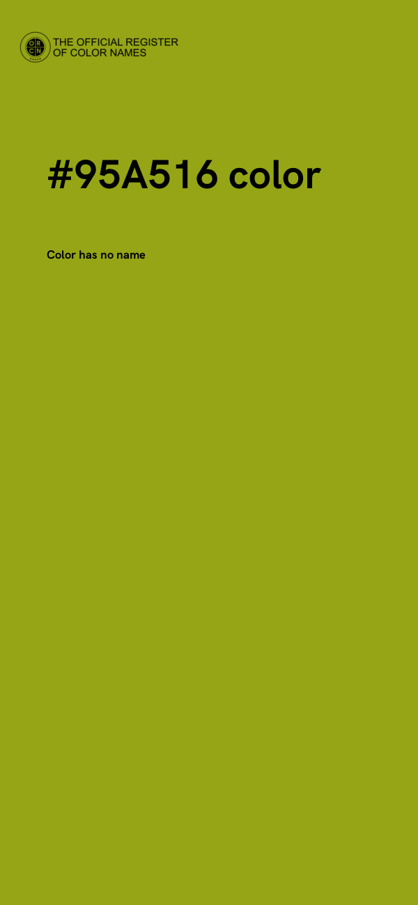 #95A516 color image