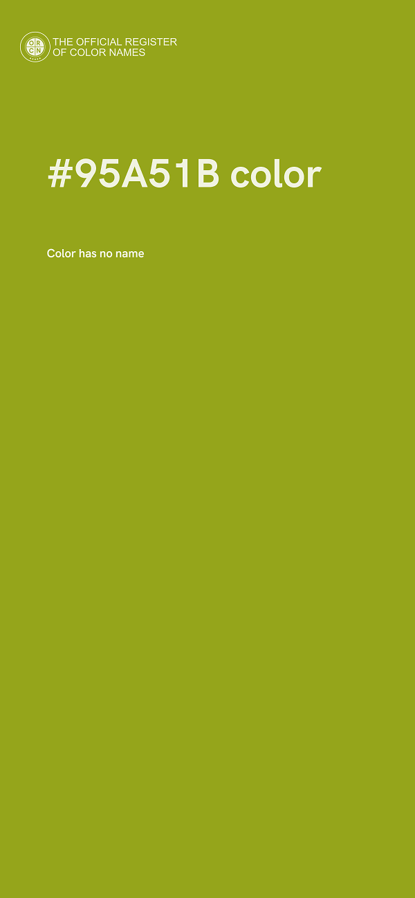 #95A51B color image