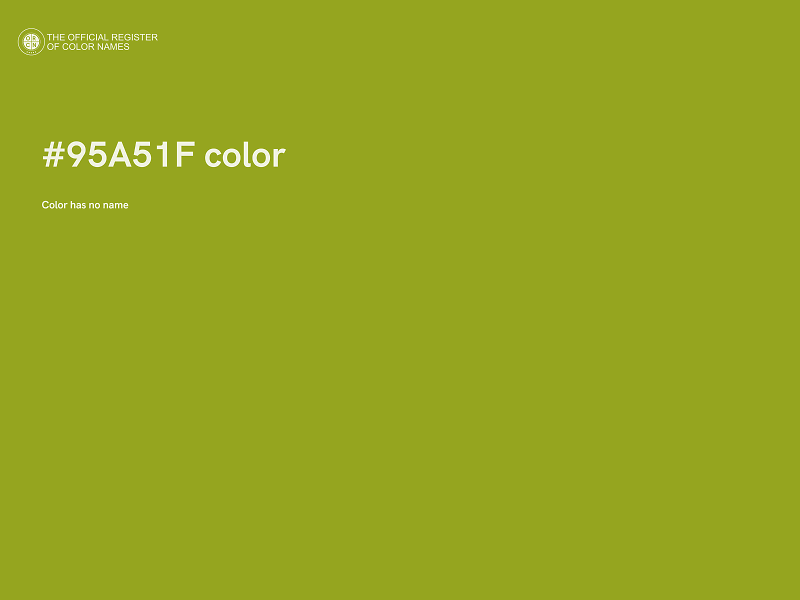 #95A51F color image