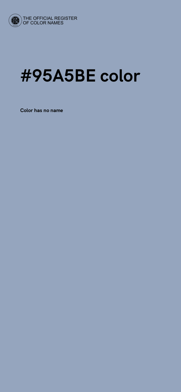 #95A5BE color image