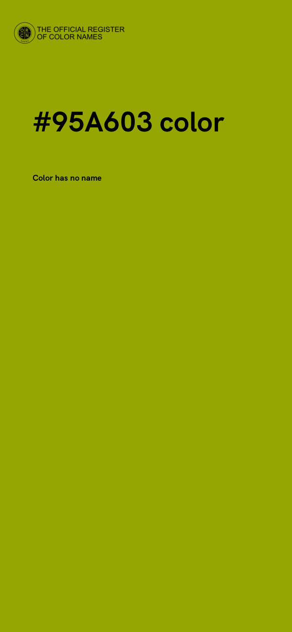 #95A603 color image