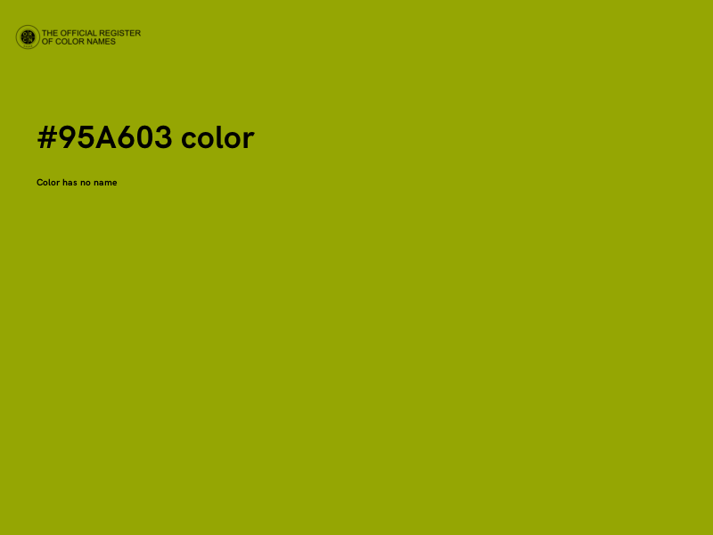 #95A603 color image