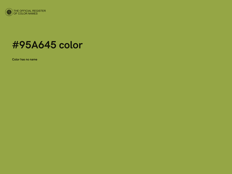 #95A645 color image