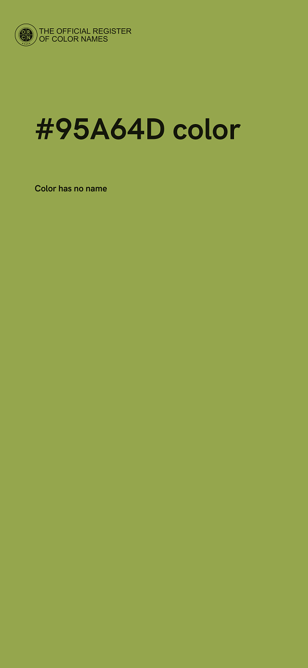 #95A64D color image