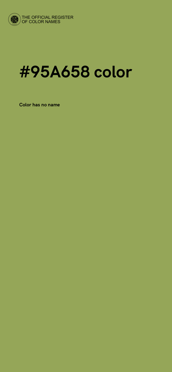 #95A658 color image