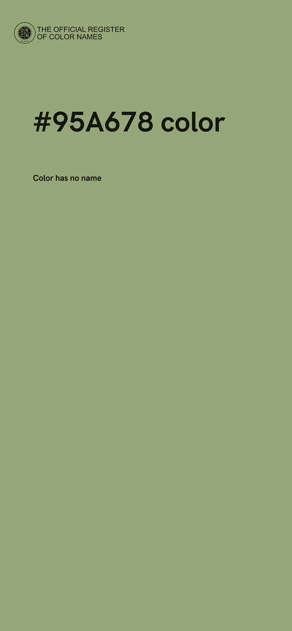 #95A678 color image