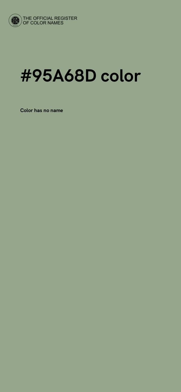 #95A68D color image
