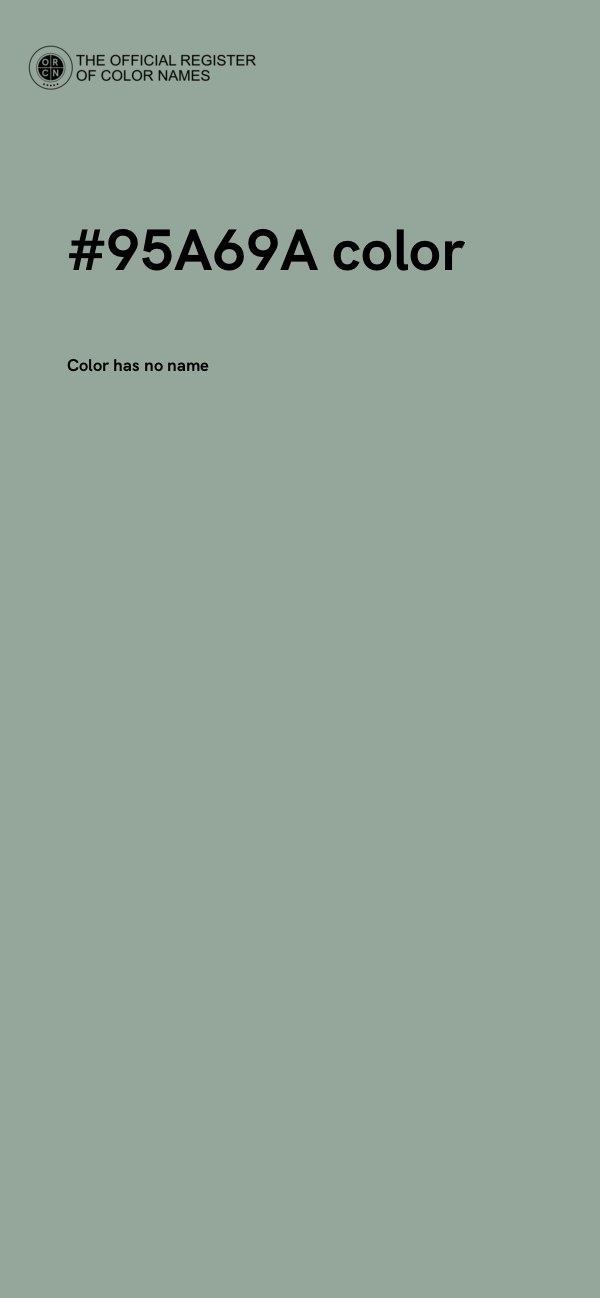 #95A69A color image
