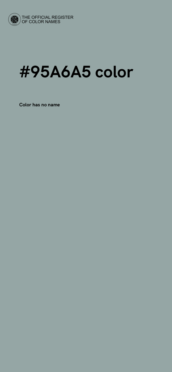 #95A6A5 color image
