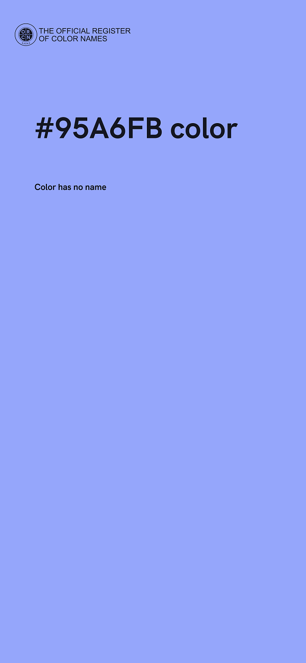 #95A6FB color image