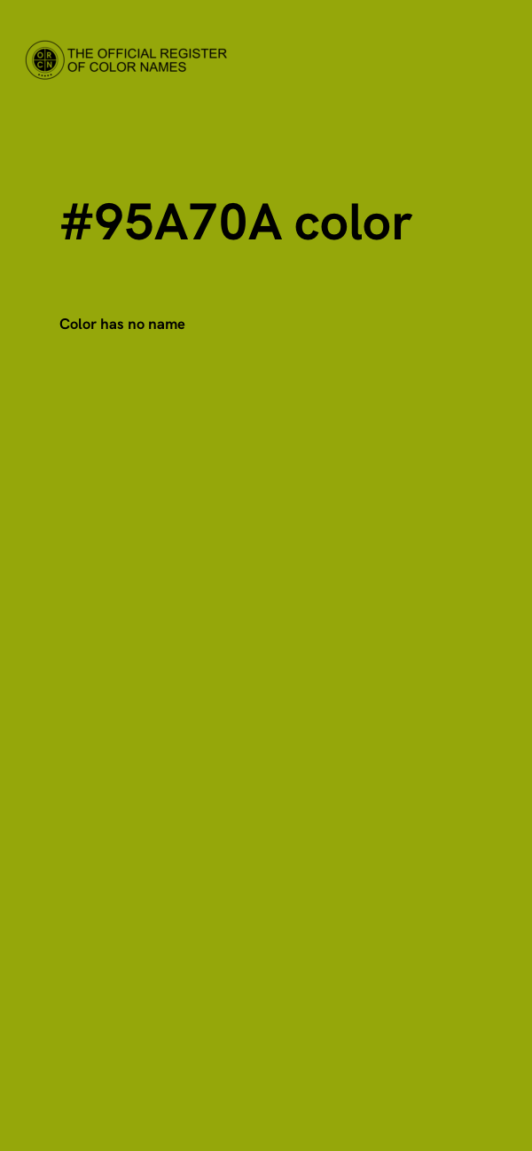 #95A70A color image