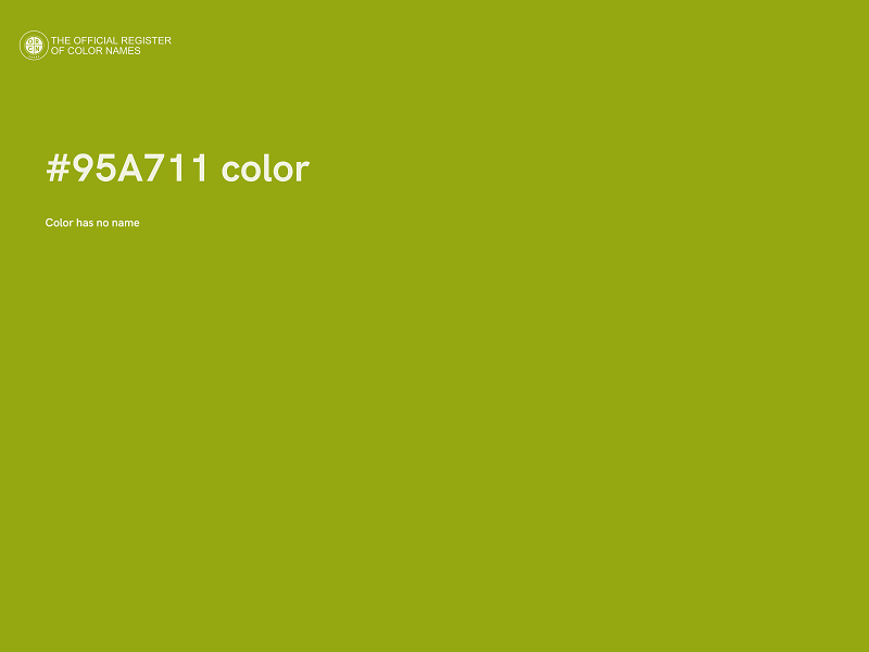 #95A711 color image