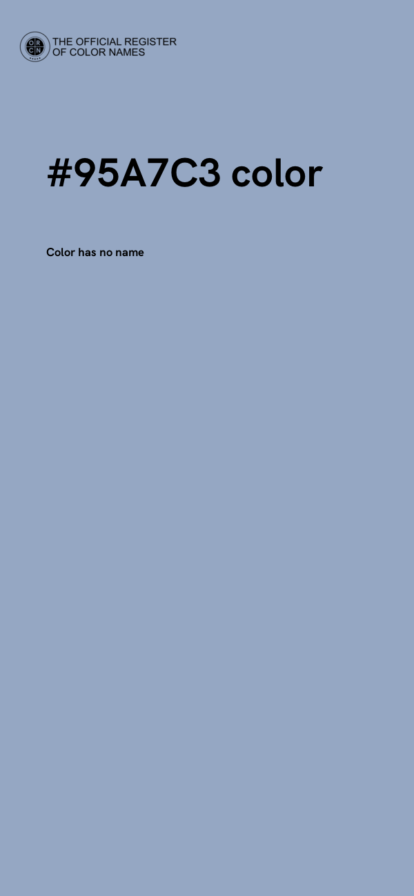 #95A7C3 color image