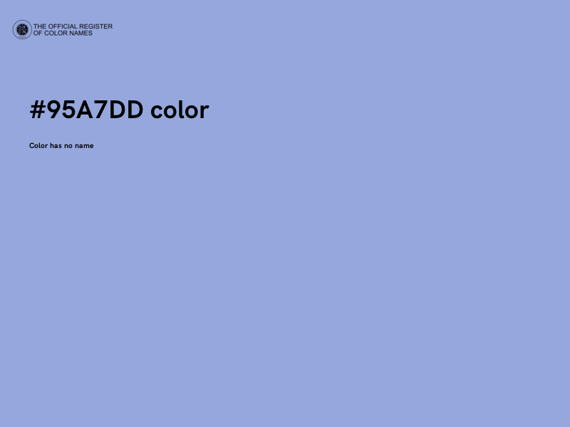 #95A7DD color image