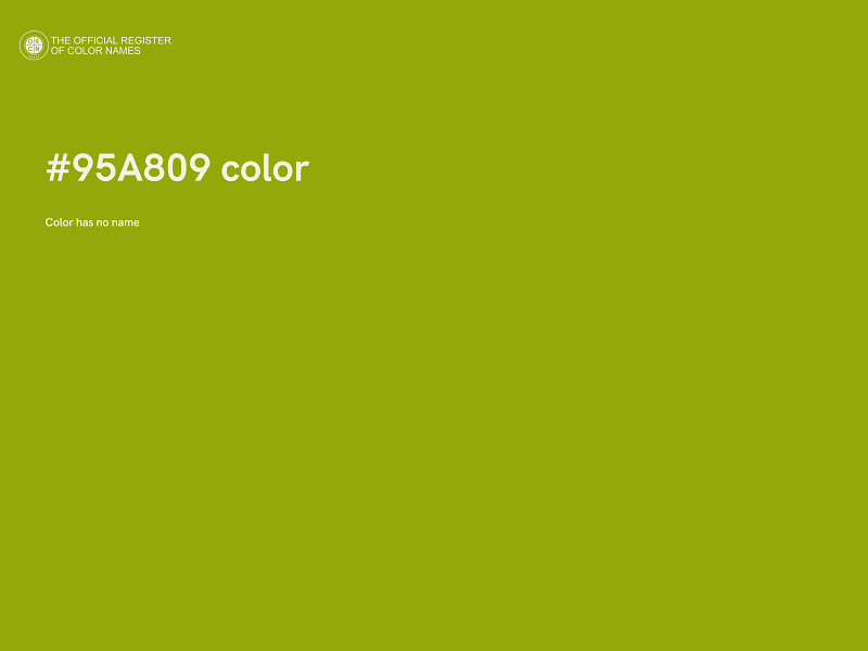 #95A809 color image